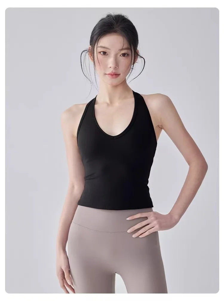 Women’s Fitness Vest – Shockproof Quick-Dry Yoga Top