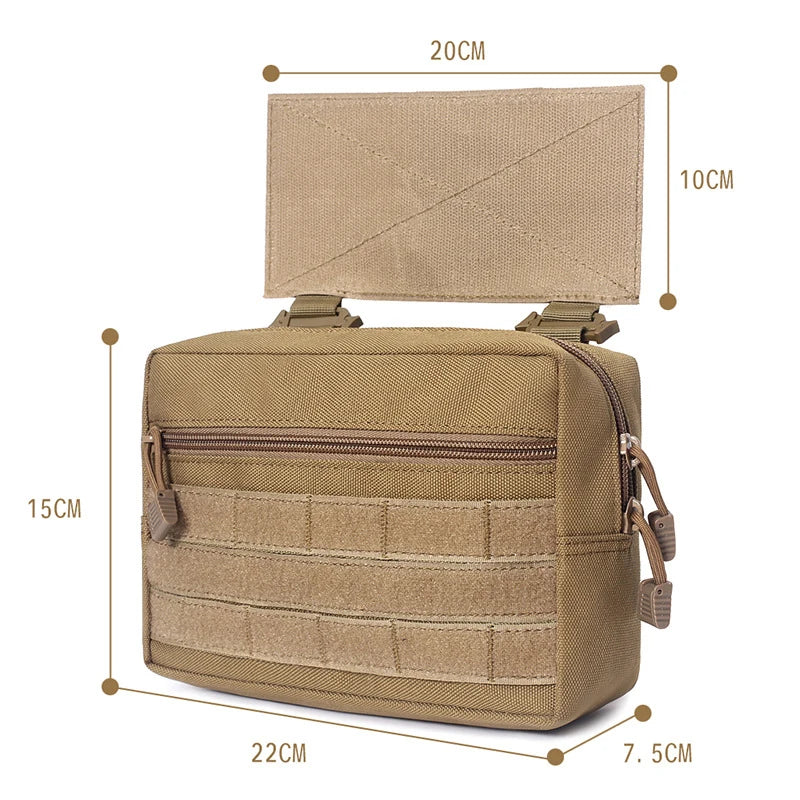 Tactical Utility Molle Pouch Compact EDC Gadget Gear Storage Bag Hunting Vest Plate Carrier Storage Bag Accessory
