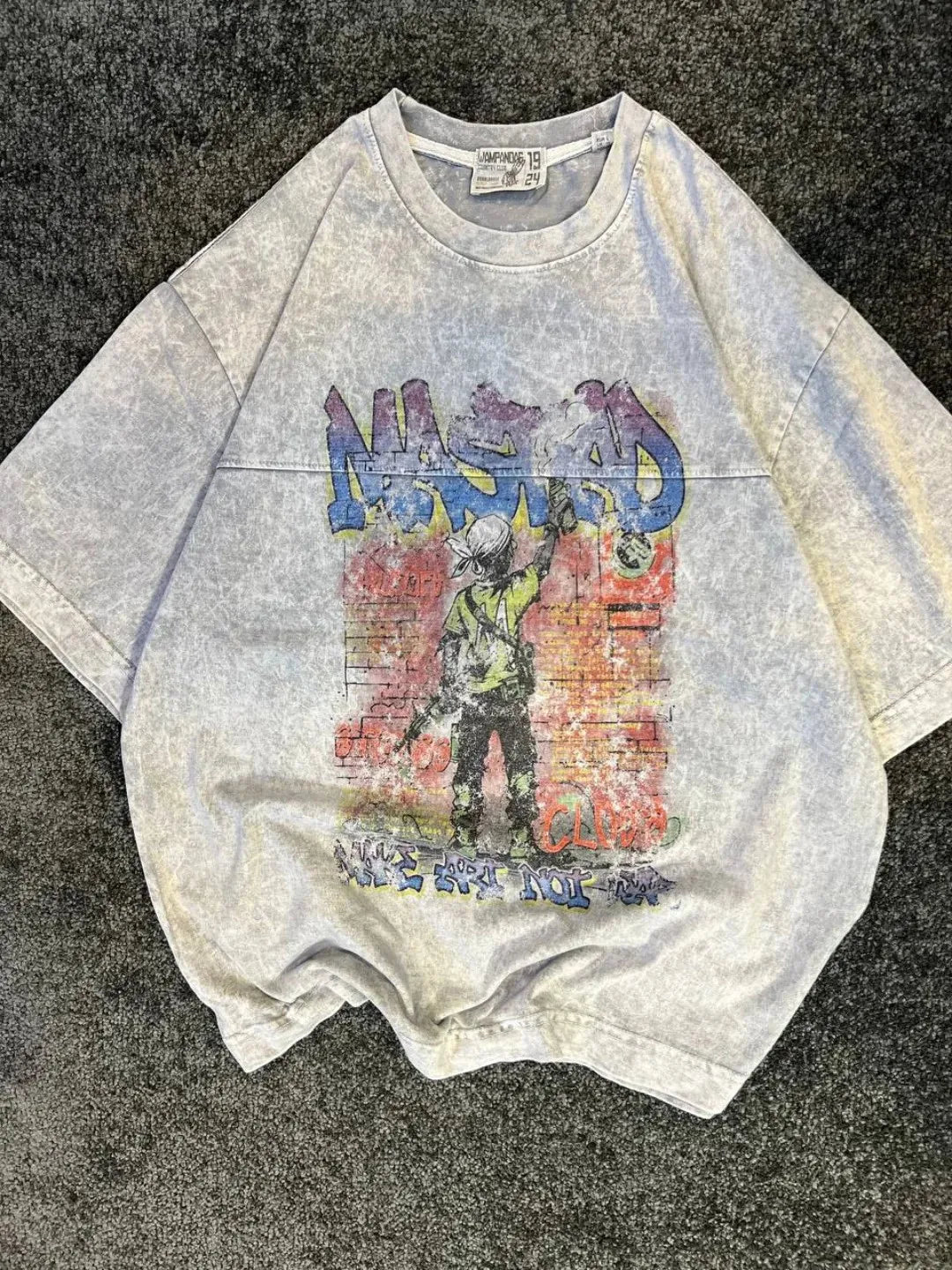 Streetwear Graphic T-Shirt Hip Hop Style