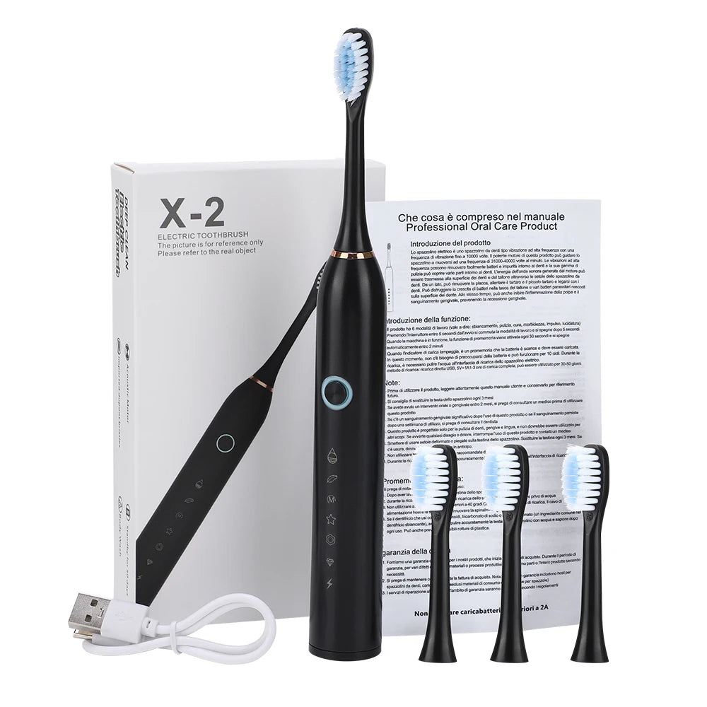 Portable Oral Irrigator Water Flosser + Electric Toothbrush Rechargeable Dental Water Jet Teeth Cleaning Whitening Oral Care Set