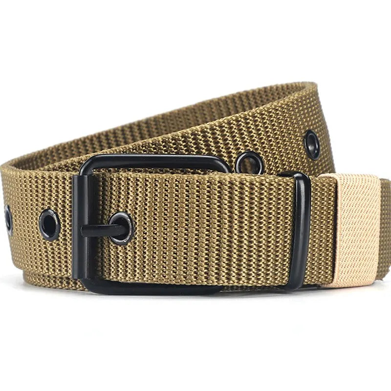 Canvas Pin Buckle Eyelet Belt Casual