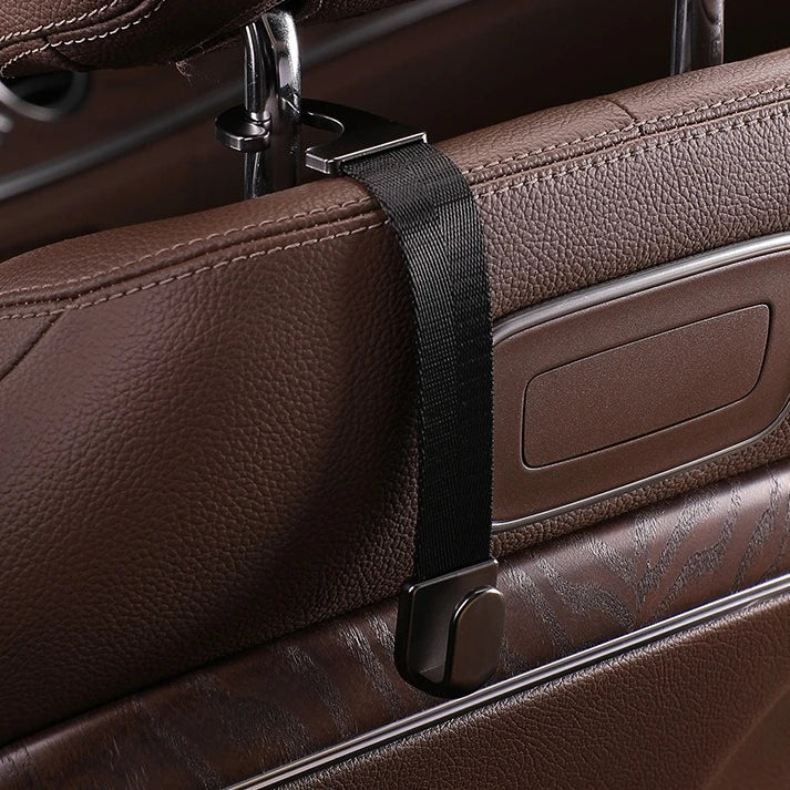 Hidden Car Seat Back Hook Multi-Purpose Organizer