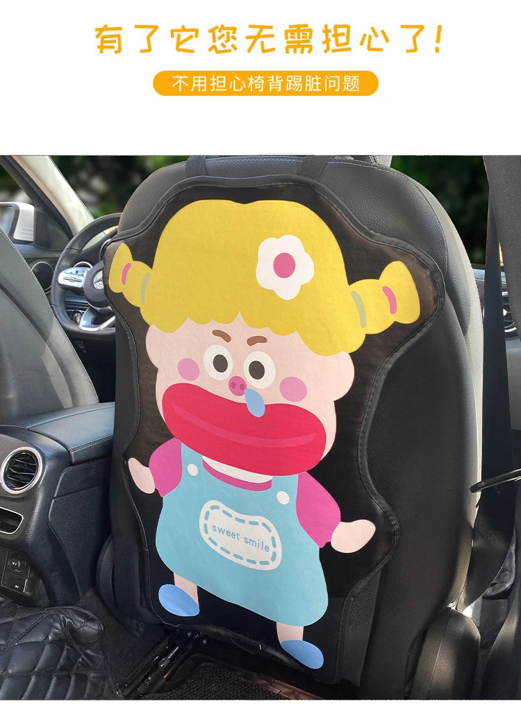 Leather Car Seat Back Protector Waterproof Kick Pad