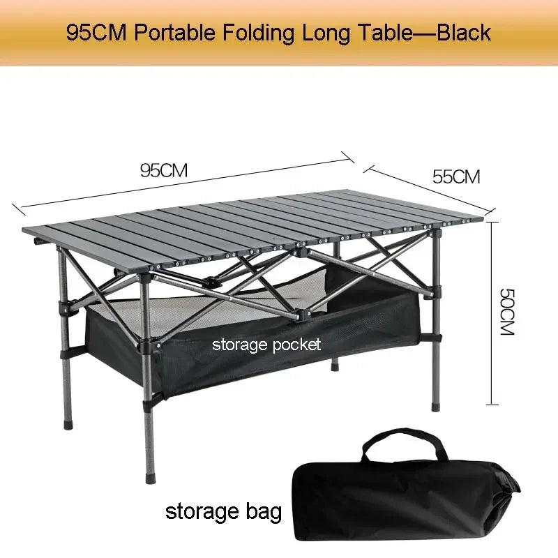 Portable Folding Camping Table for Outdoor BBQ & Picnic