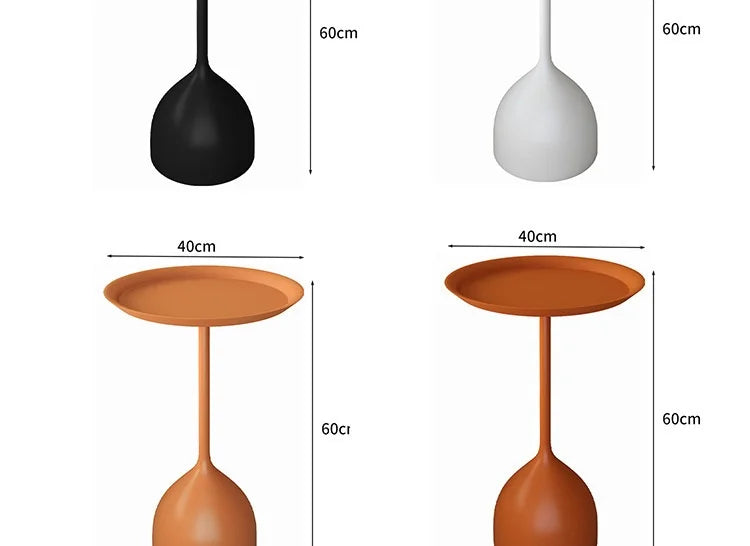 Simple Modern Wrought Iron Coffee Table Living Room Household Round Coffee Table Combination Creative Small Apartment Side Table