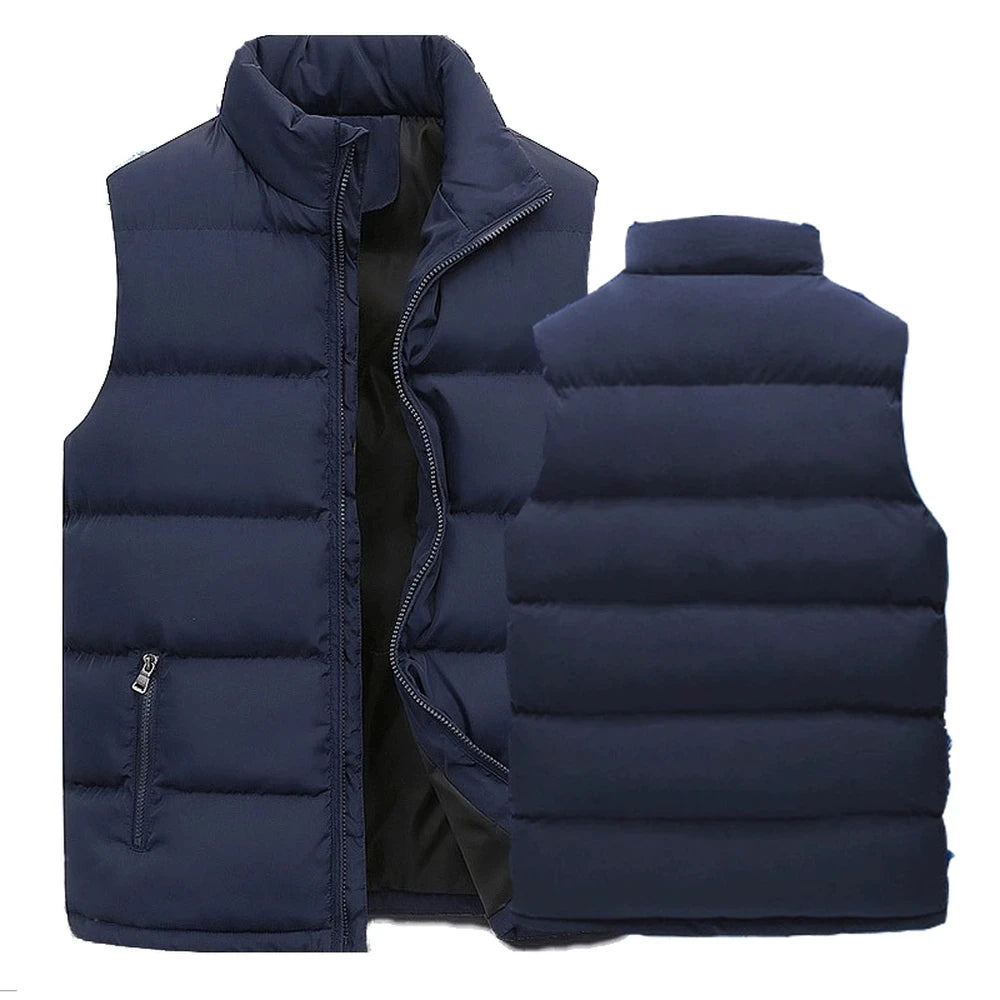 Men’s Winter Warm Vest Jacket – Waterproof Sleeveless Coat