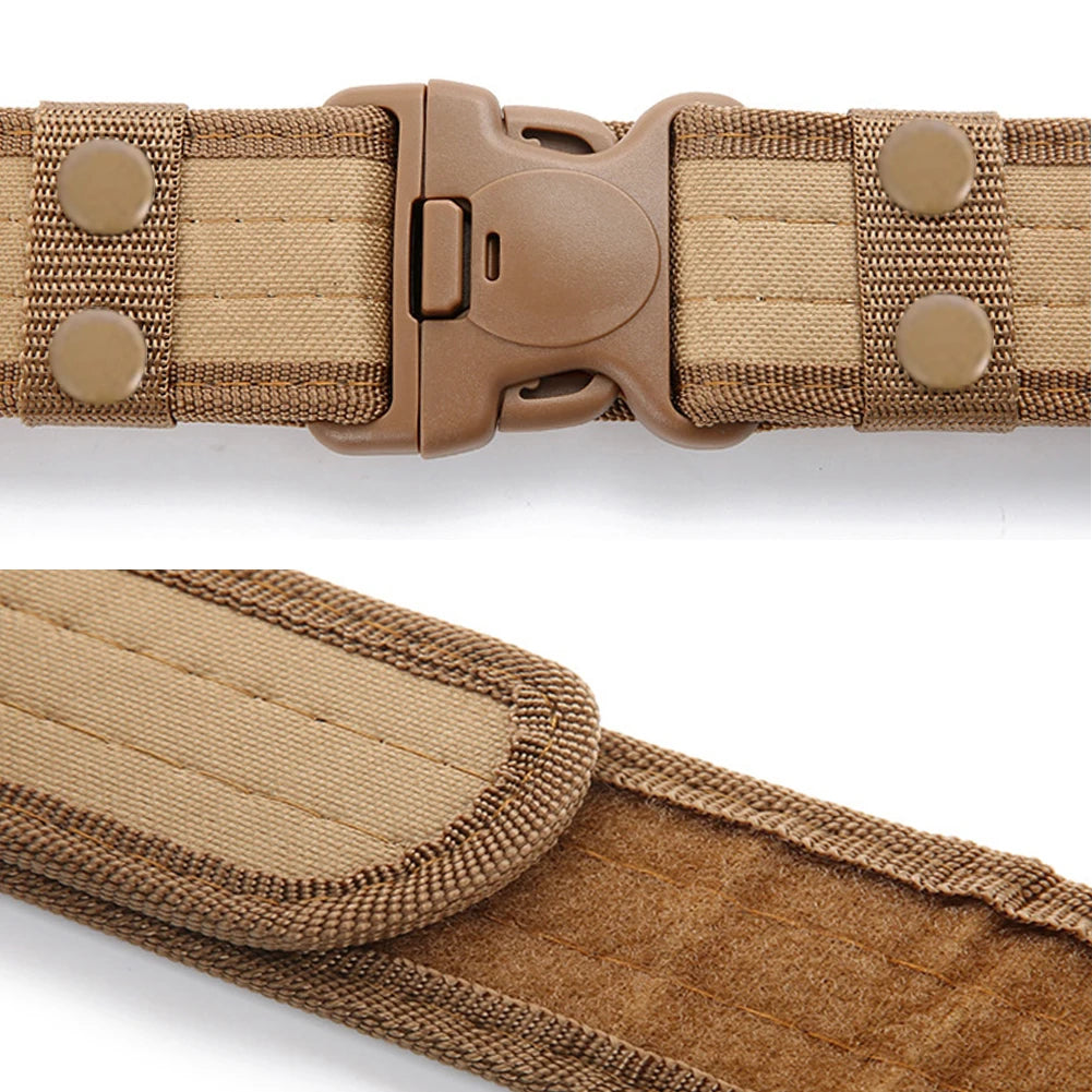 Men’s Tactical Combat Belt – Quick Release Canvas Strap