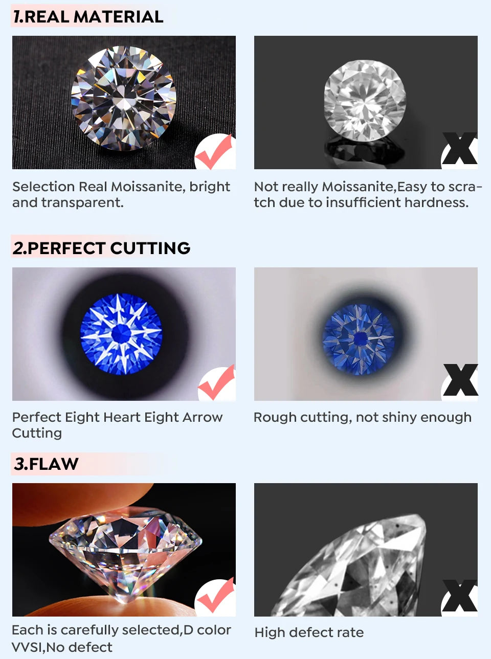 Moissanite Drop Earrings – 925 Sterling Silver