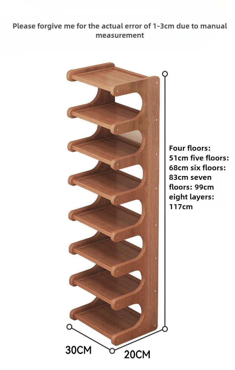 Shoe rack, home dormitory corner, small narrow style, multi-layer storage rack, entrance door, rental shoe cabinet