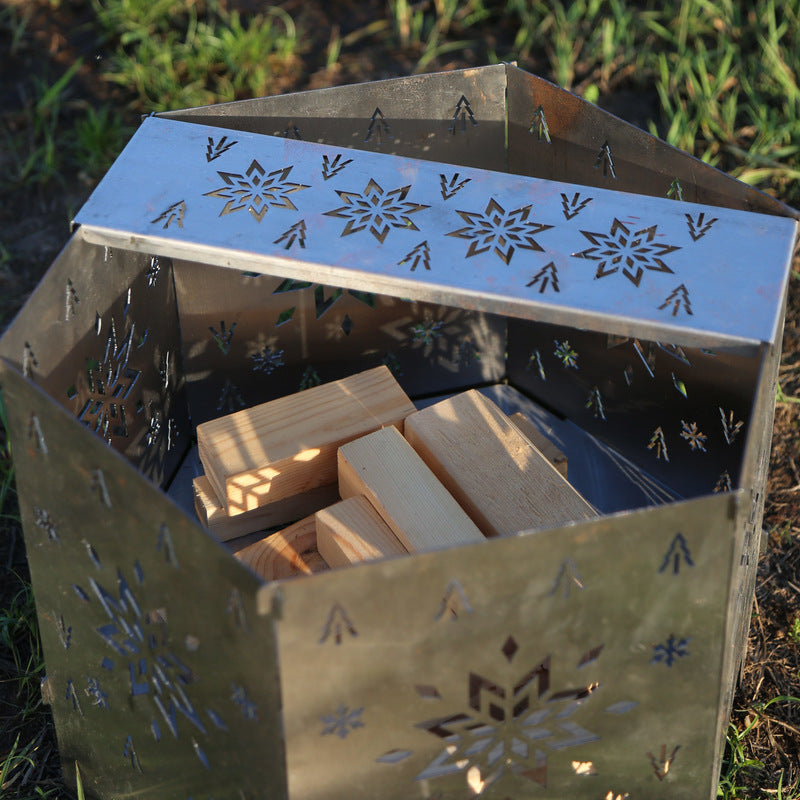 Camping Firewood Stove Portable Outdoor Campfire Table