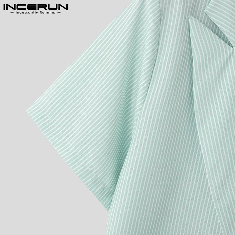 Men’s Striped Two-Piece Set