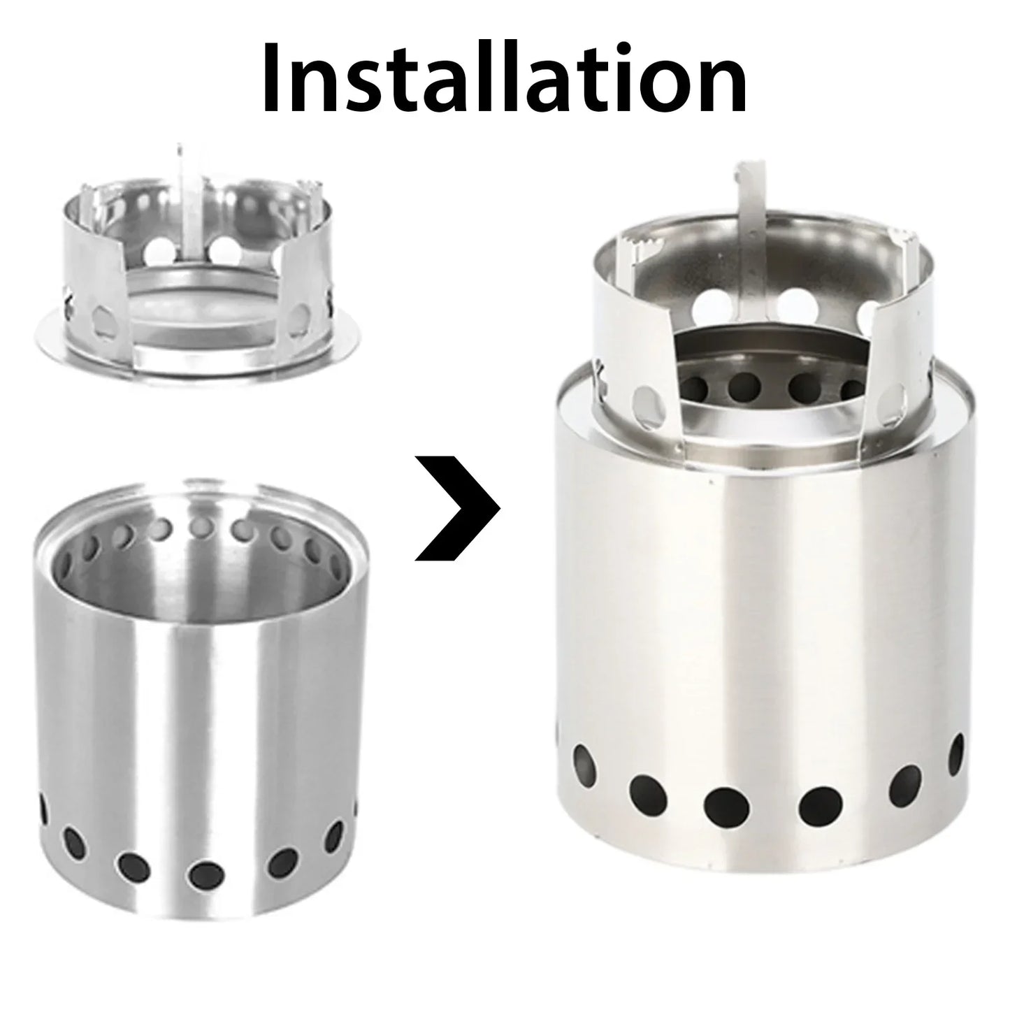 Portable Camping Wood Stove – Windproof Outdoor Furnace