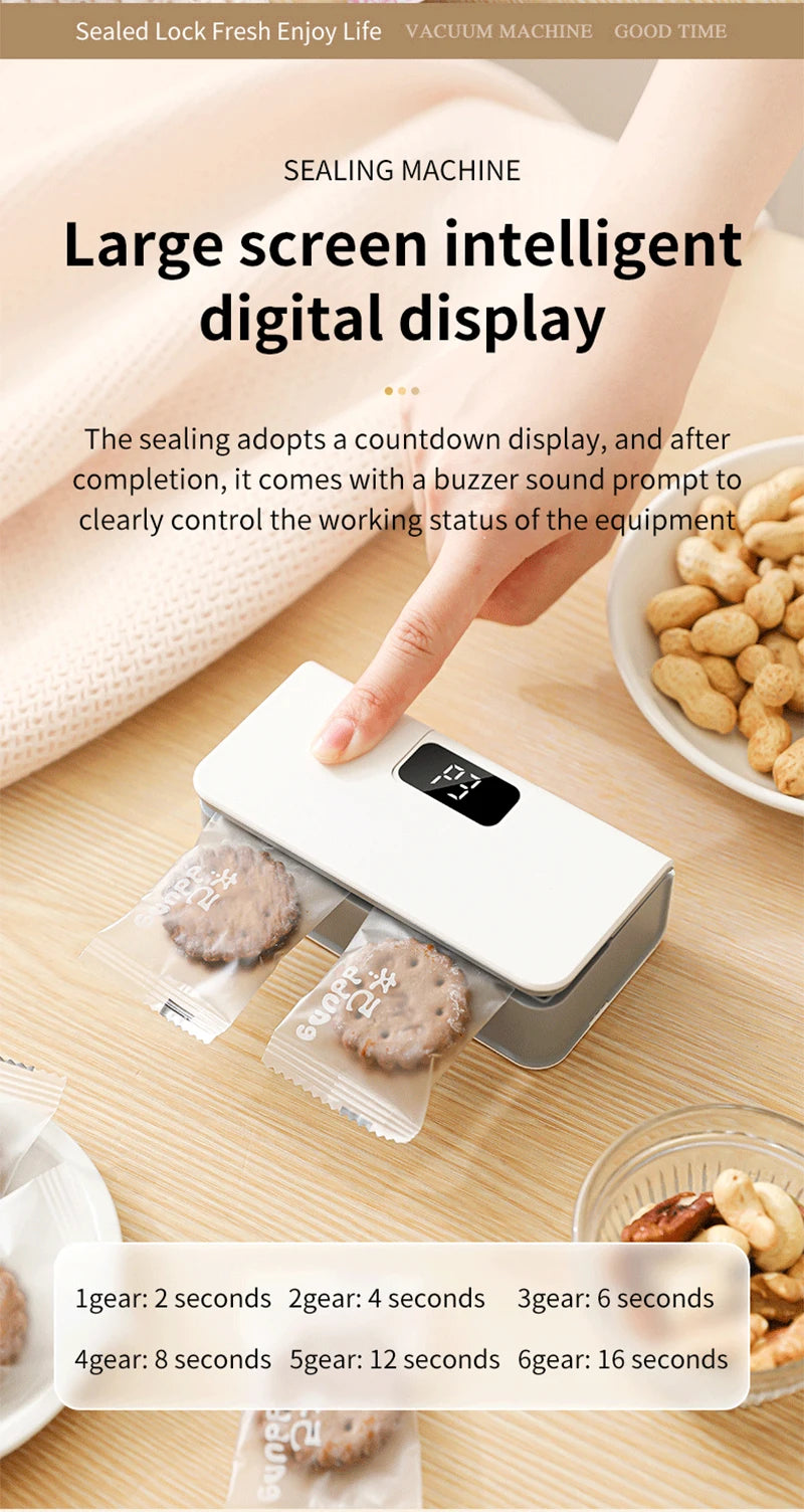 Plastic Bags Sealer Mini Sealing Machine Rechargeable Mini Heat Bag Sealer Food Packaging Sealing Machine Portable Bags Sealer