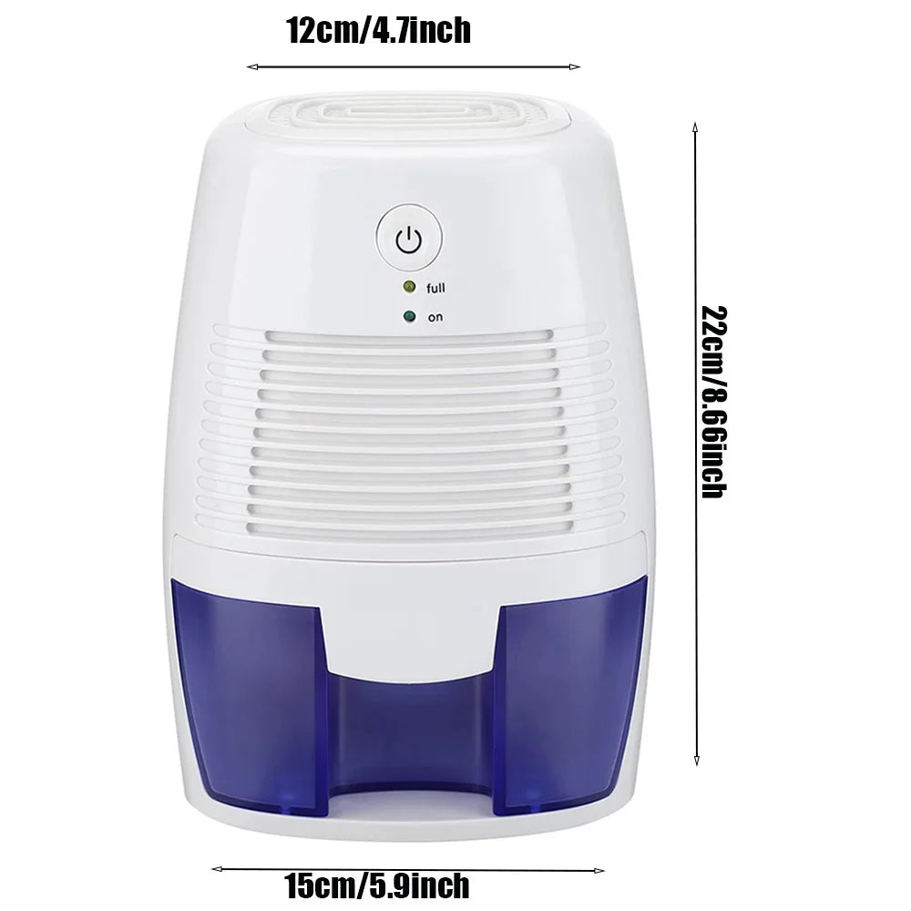 Portable Dehumidifier Air Purifier USB Mute Moisture Absorbers Air Dryer Room Office Kitchen Large Capacity Deodorizer Dryer