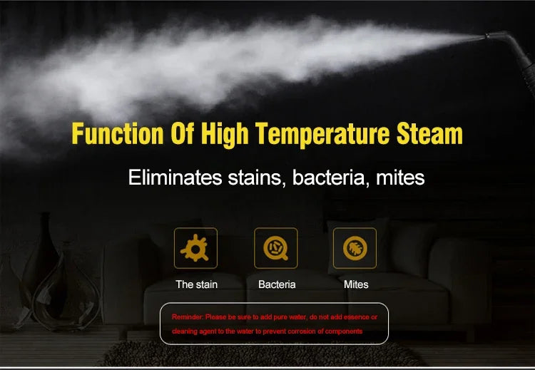 220V Electric Steam Cleaner – 2000W High-Temp Disinfection