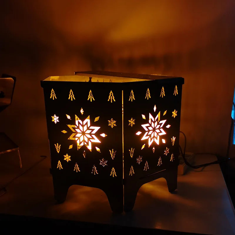 Camping Firewood Stove Portable Outdoor Campfire Table