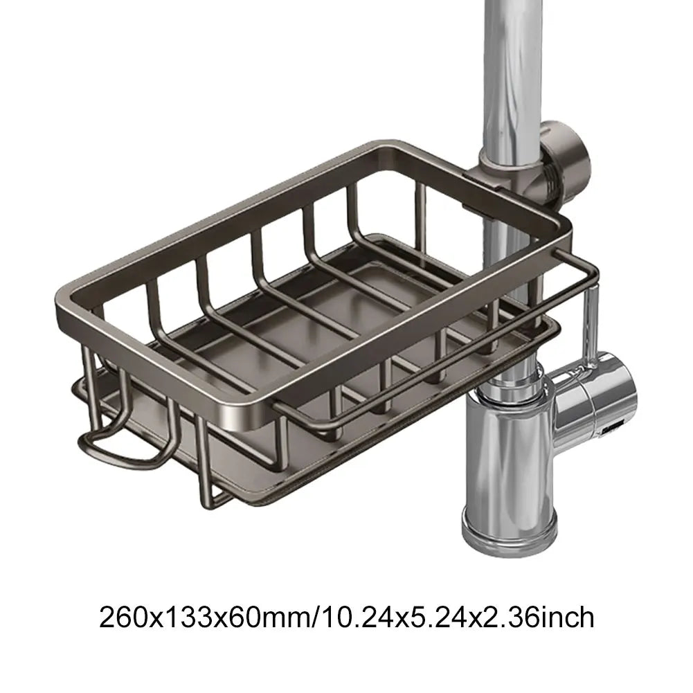 3-Tier Over-the-Sink Kitchen Dish Drying Rack with Cover