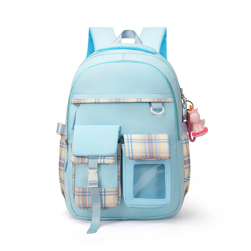 2025 New - Style Schoolbag for Primary School Girls, Suitable for Grades 1, 3 to 6, Child-Friendly, Load-Reducing and Spine