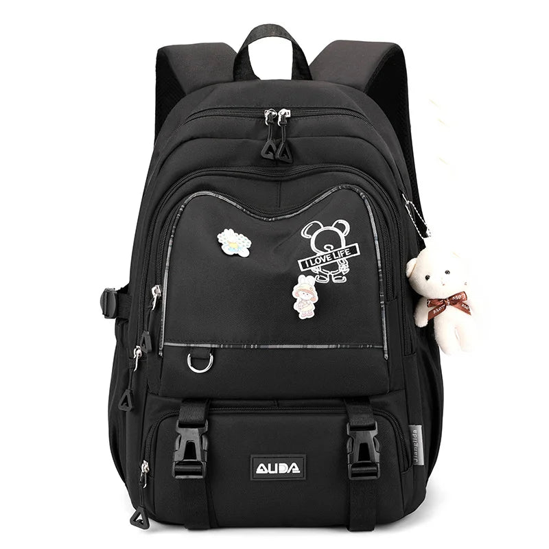 Children School Bags For Girls Large Schoolbag Kawaii Primary School Backpack Kids Book Bag Waterproof Laptop Travel Rucksack