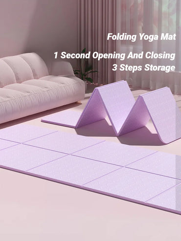 Eco-Friendly Foldable Yoga Mat for Travel & Fitness