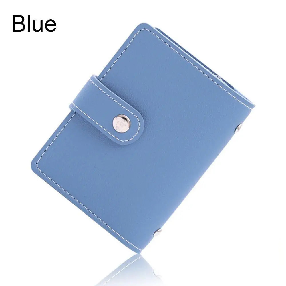 PU Leather Card Holder Wallet – 26 Slots RFID Blocking