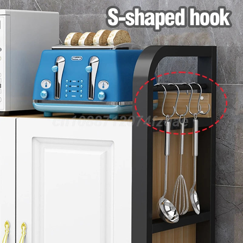 Kitchen Island Shelf Storage Rack Cabinet Organizer