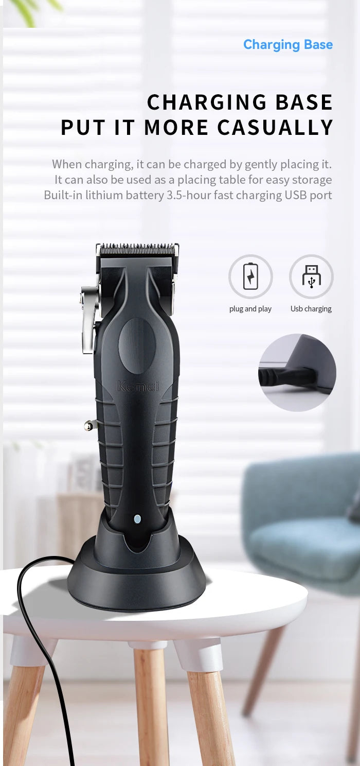 Professional Cordless Hair Clipper for Men – Rechargeable