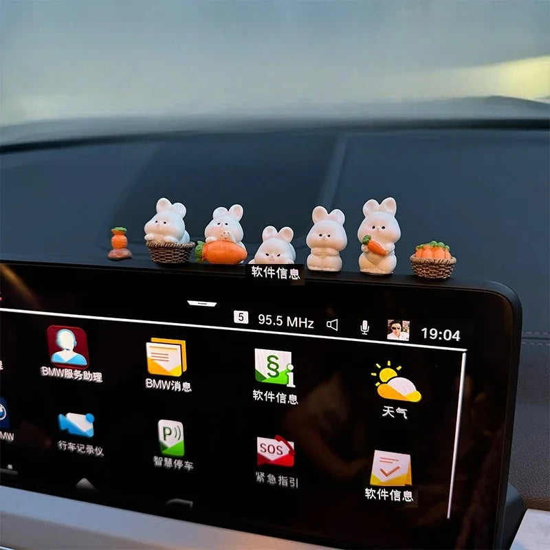 Cute Bunny Car Interior Accessory Console Decoration