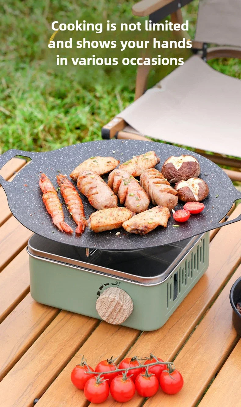 Portable Retro Camping Gas Stove with Ignition Device