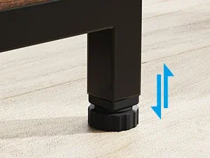 Tribesigns 59 Inch L Shaped Desk with Monitor Stand, Reversible Corner Computer Desk with Storage Shelves Rustic Brown