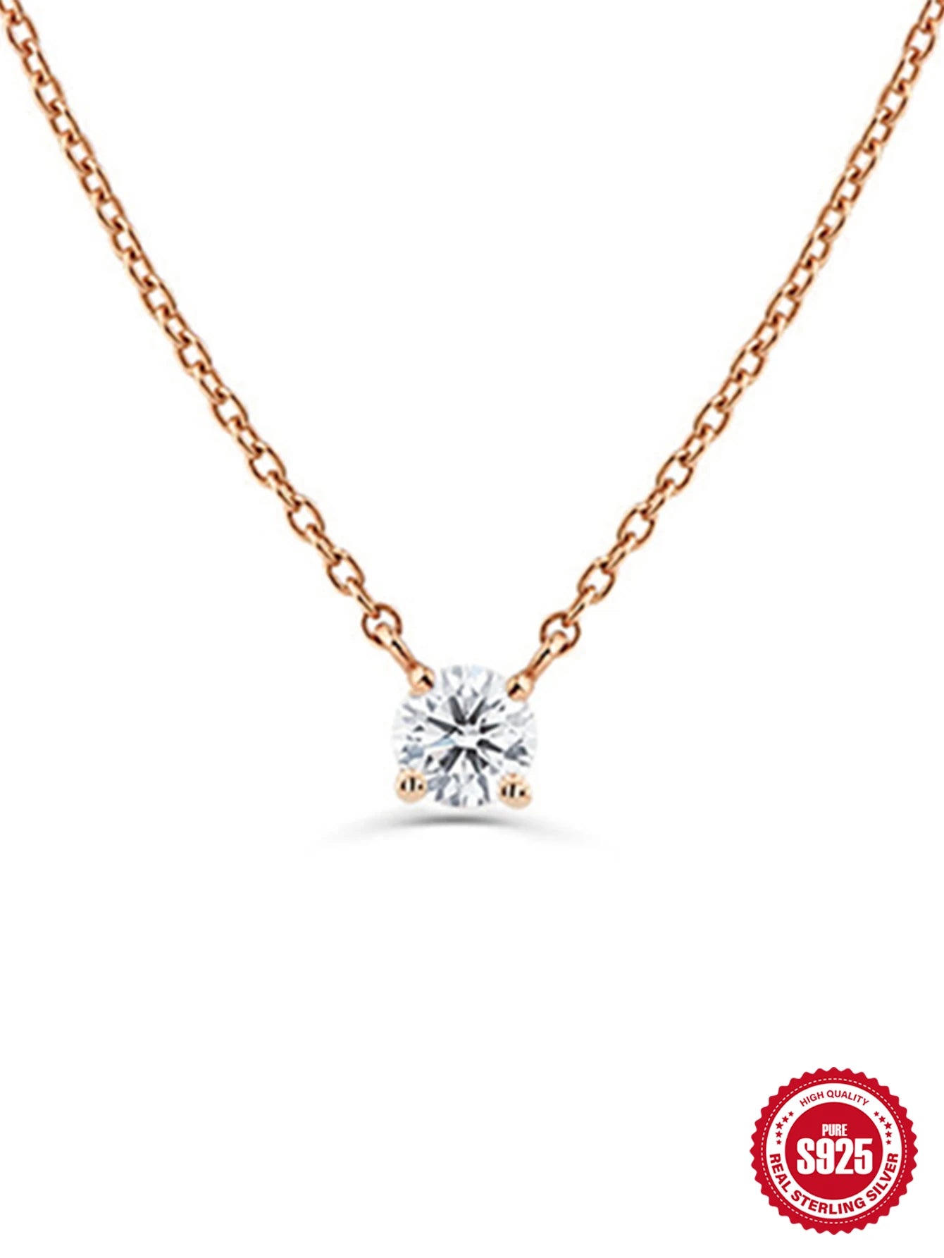 Canner 925 Silver Zircon Pendant Necklace Women’s Jewelry