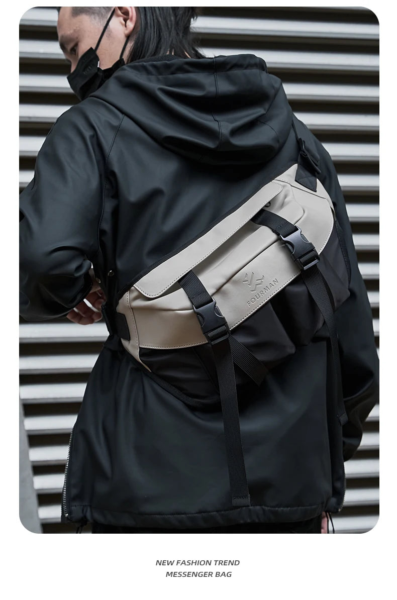 Japanese Casual Men's Waterproof Crossbody Bag