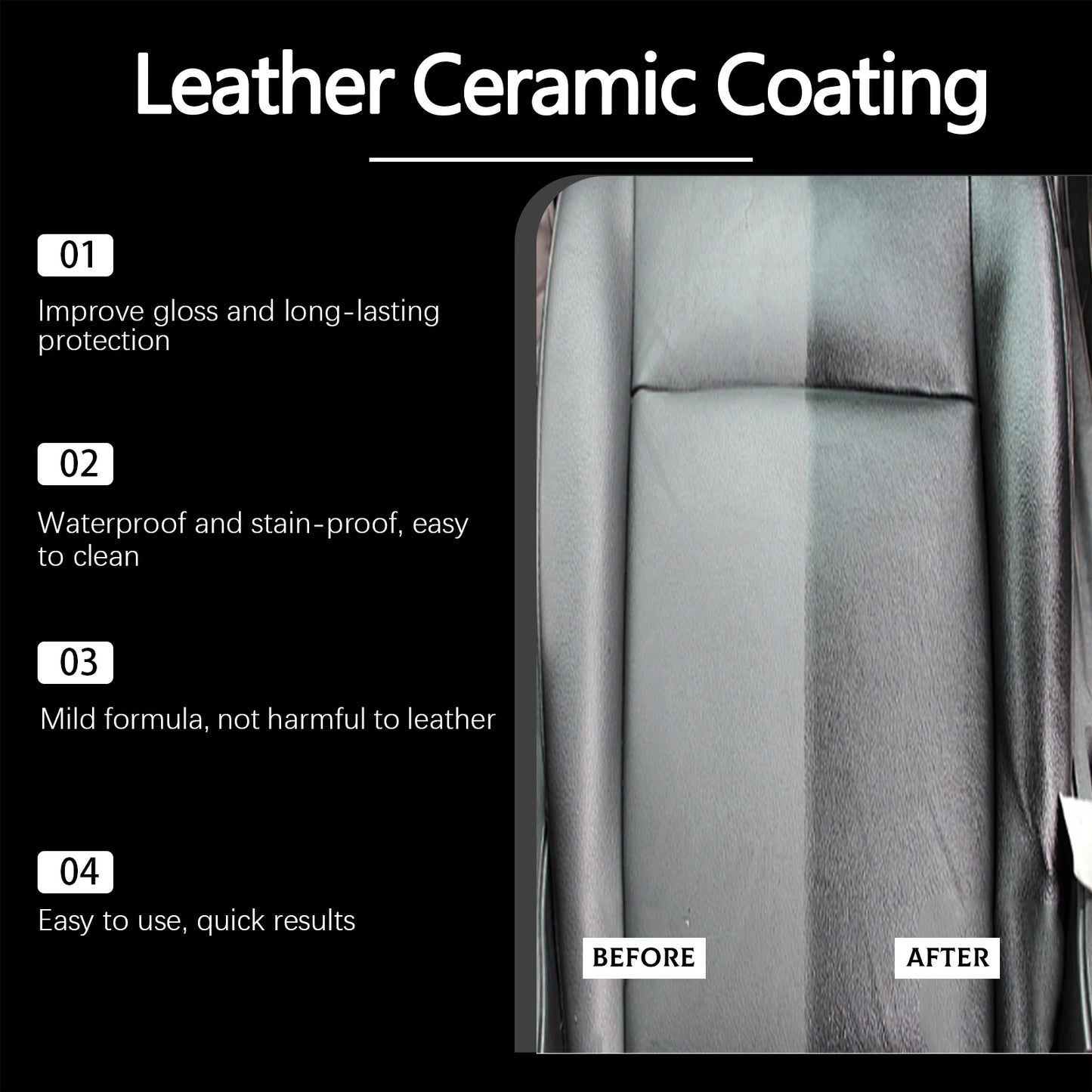 Leather Ceramic Coating Spray Cleaner & Renovation