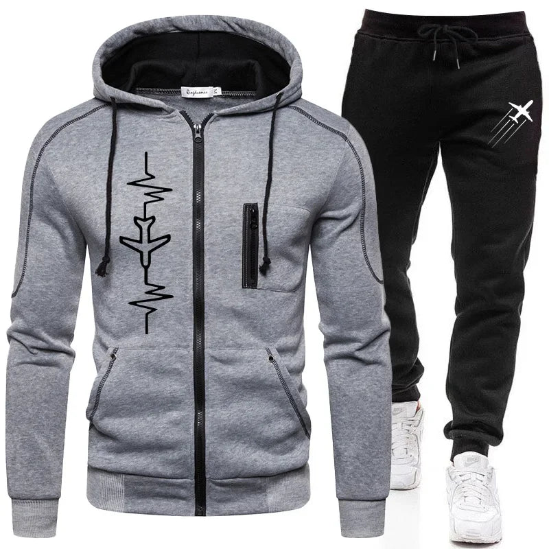 Autumn Winter Tracksuit – Hoodie & Jogger Pants Set
