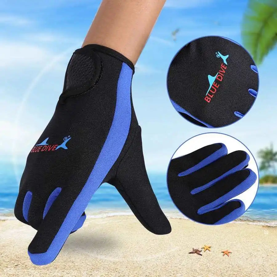 3-Color Neoprene Water Sport Gloves for Diving & Surfing