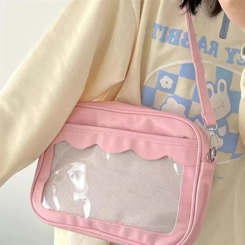 Japanese Harajuku Transparent Ita Bag for Girls