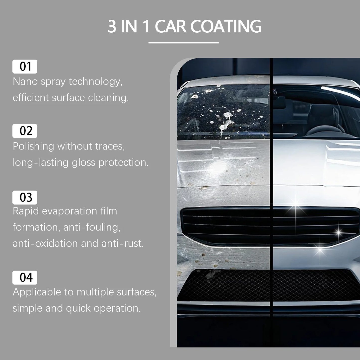 3-in-1 Car Ceramic Coating Liquid Crystal – High Protection