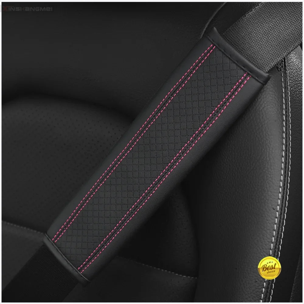 PU Leather Seat Belt Cover Car Safety Shoulder Pad