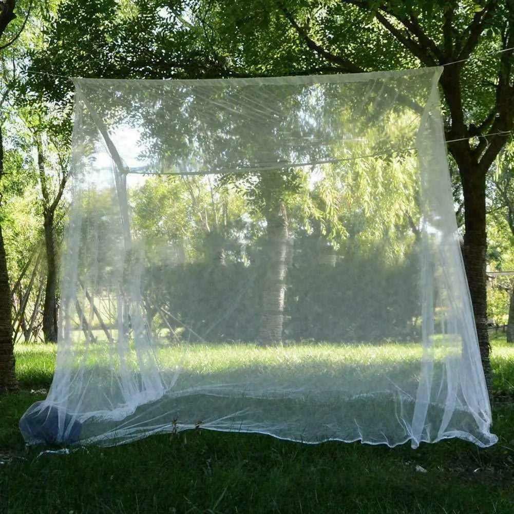 Camping Mosquito Net Travel Insect Tent 4-Corner Hanging Bed Canopy