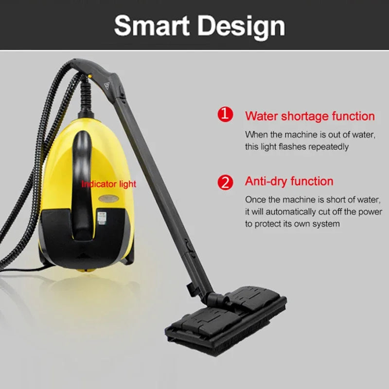 220V Electric Steam Cleaner – 2000W High-Temp Disinfection