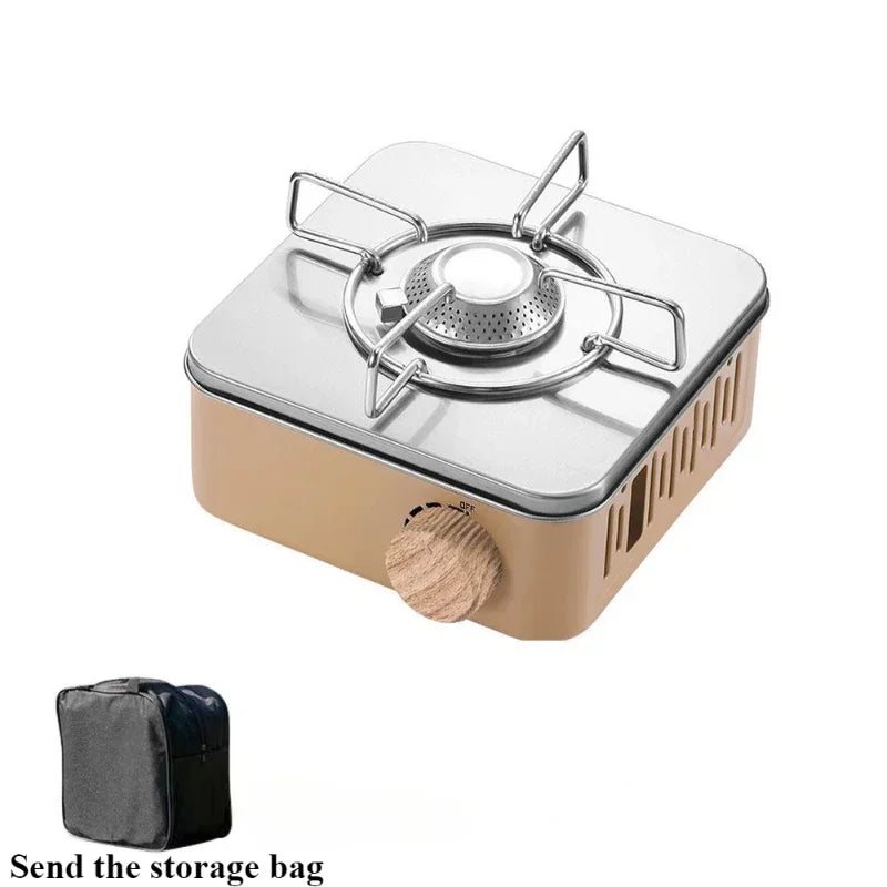 Portable Retro Camping Gas Stove with Ignition Device