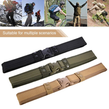 Men’s Tactical Combat Belt – Quick Release Canvas Strap