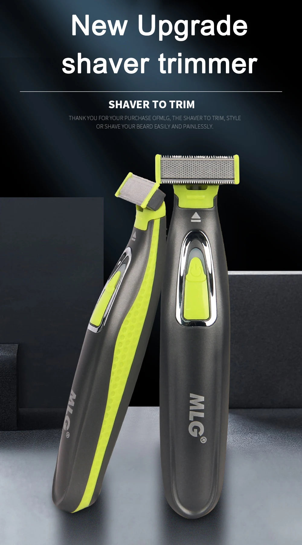 MLG Electric Shaver – USB Rechargeable Full Body Trimmer