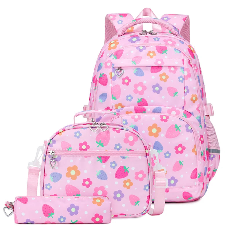 Schoolbags for Primary School Girls, Fashionable Backpacks, Large Capacity Junior High School Students, Versatile Backpacks