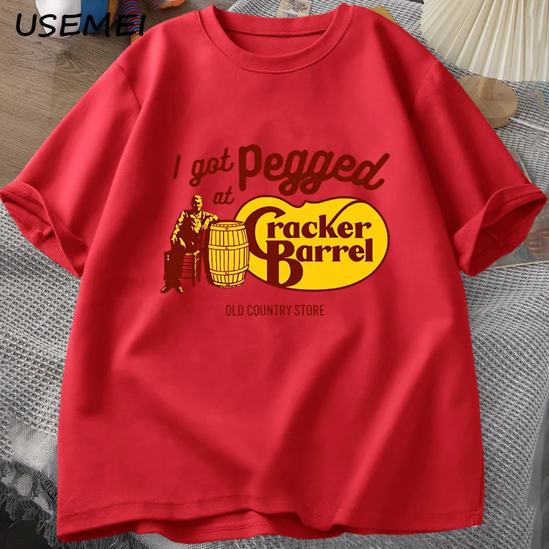 Men’s Cotton Graphic T-Shirt – Casual O-Neck Streetwear