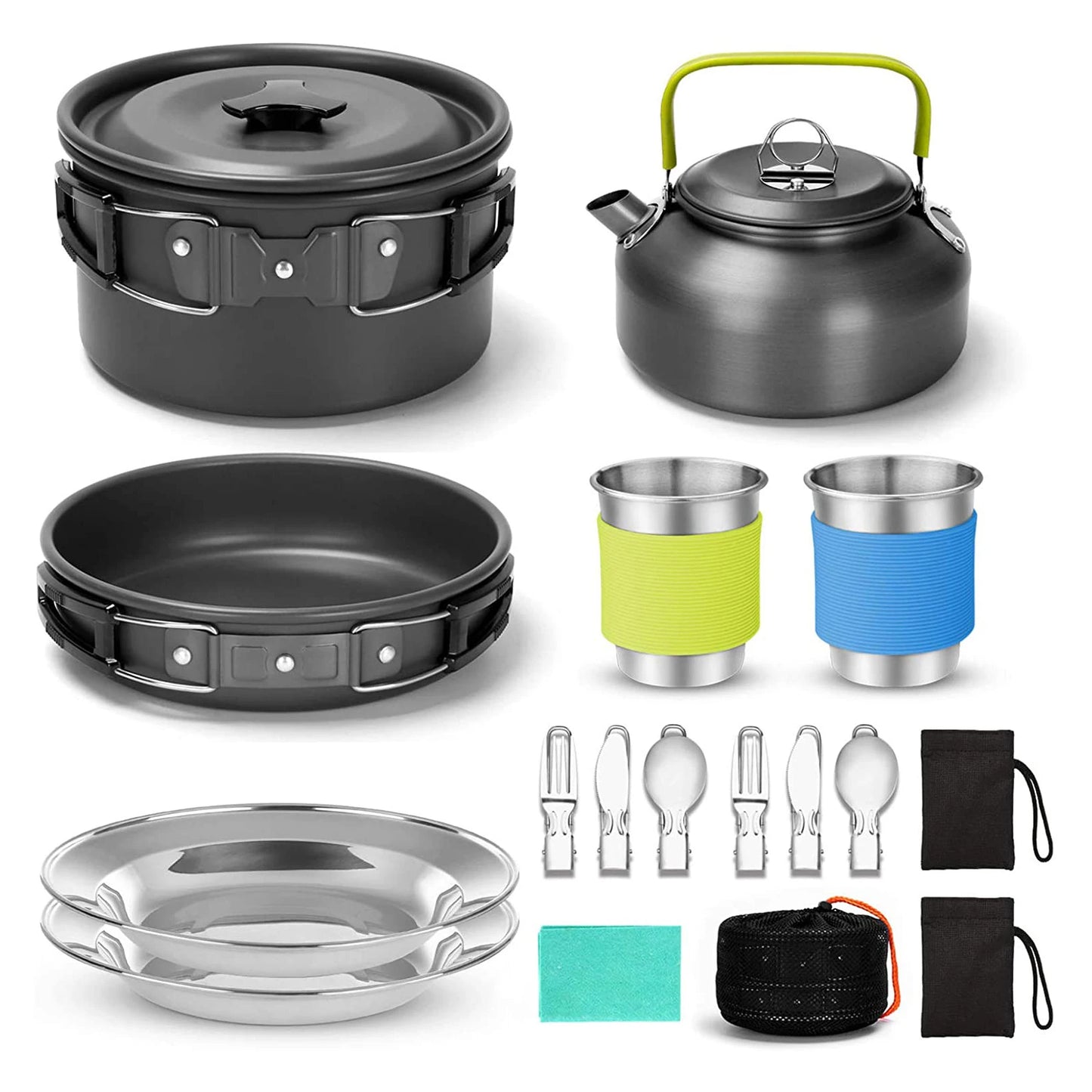 Camping Cookware Set Outdoor Cooking Kit for 2