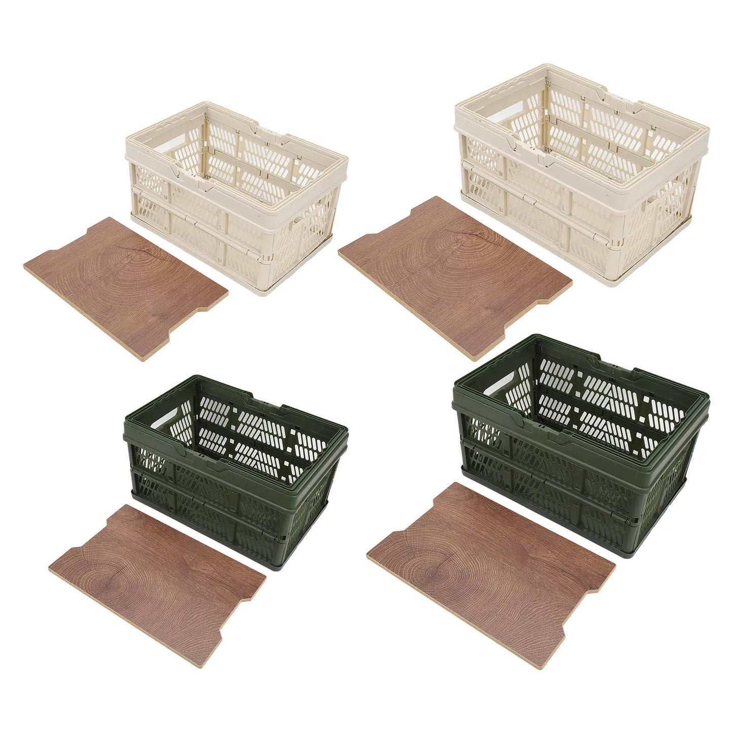 Foldable Camping Storage Basket Large Capacity