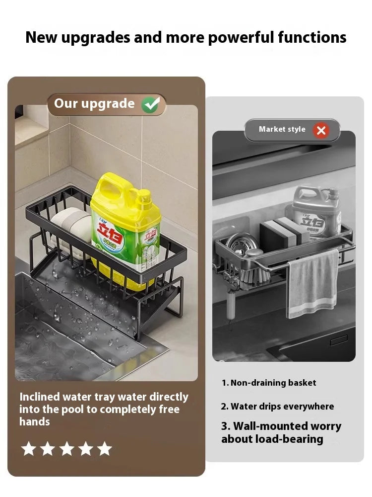 Kitchen Sink Rack Organizer – Storage Shelf Solution