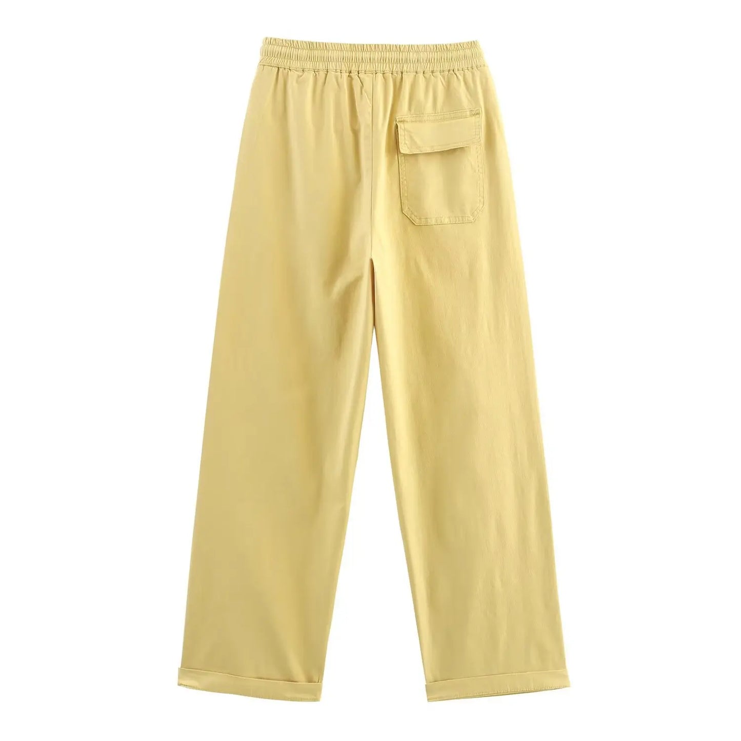 Women’s Straight-Leg Cargo Pants – Casual Outdoor Workwear