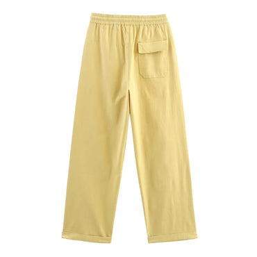 Women’s Straight-Leg Cargo Pants – Casual Outdoor Workwear